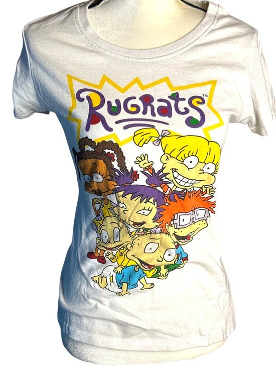 Nickelodeon Tops - Nickelodeon Rugrats Graphic Print TShirt Juniors XL Tee Angelica Tommy Susie